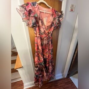 Hutch Floral Pink Maxi Dress